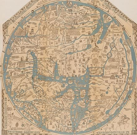 1896 facsimile of the Hereford Mappa Mundi by Konrad Miller.