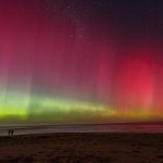 Aurora australis, d. h. Südlich