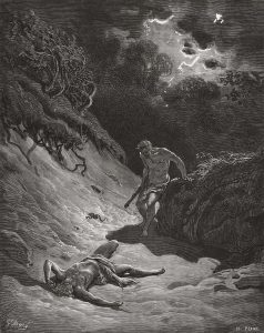 Kain erschlägt Abel © Gustave Doré, Public domain, via Wikimedia Commons Kain und Abel