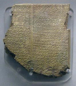 Tablet der Ninive-Version des Gilgamesh-Epos