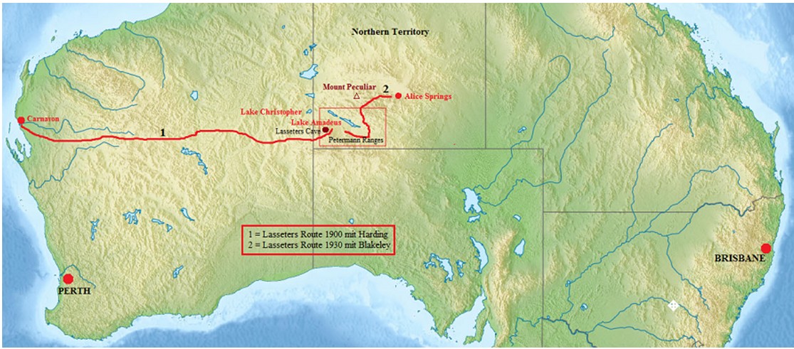 Ausschnitt Australien Karte