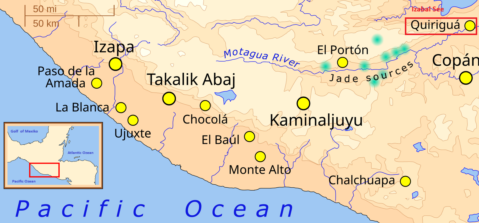 Quirigua u. a. Fundstätten