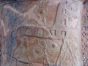 Mykonos-Vase“, mit der ältesten bekannten Darstellung des Trojanischen Pferdes 